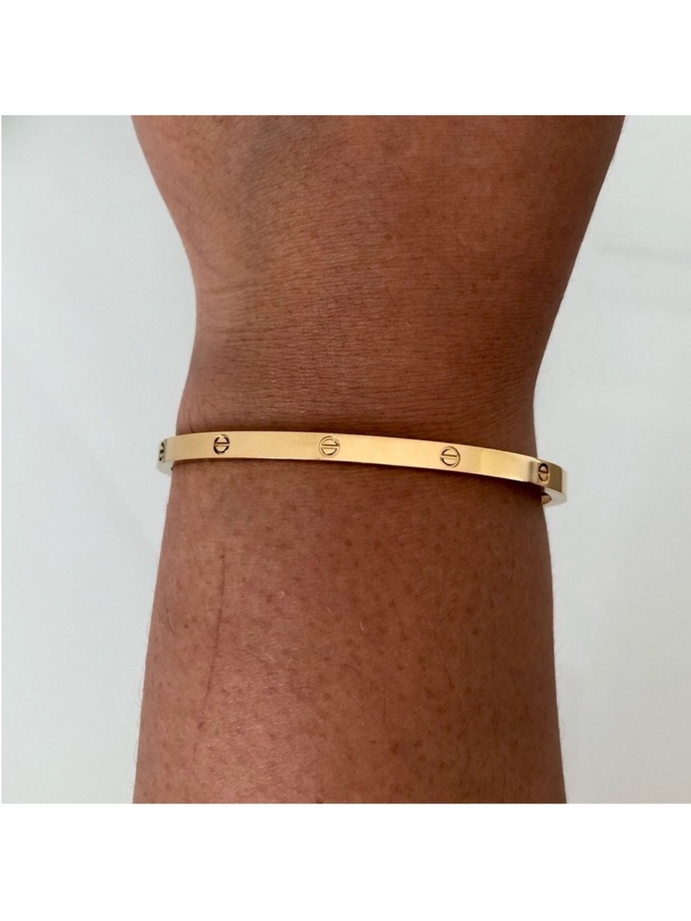 Generic Thin Gold Screw Cuff Bangle Bracelet with Screwdriver - Picture 10 of 10